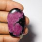 1 Pcs. Of Natural Ruby Zoisite Oval Cabochon 40x24mm loose gemstone for jewelry