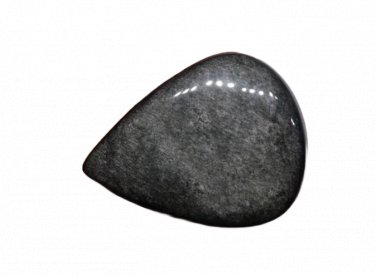 1 Pcs. Of Natural Silver Obsidian Pear Cabachon 38x29