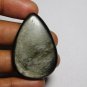 1 Pcs. Of Natural Silver Sheen Obsidian Pear Cabochon 42x29mm loose gemstone for jewelry