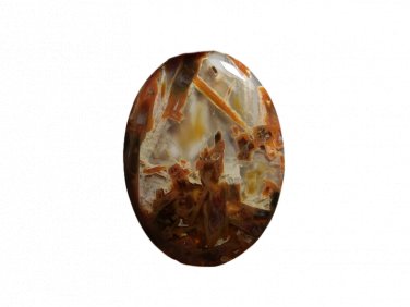 1 Pcs. Of Natural Stick Agate Oval Cabochon 33x25mm loose gemstone for jewelry