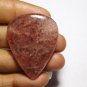 1 Pcs. Of Natural Strawberry Quartz Pear Cabochon 42x32mm loose gemstone for jewelry