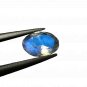 1 Pcs. Of Natural Tourmilated Rainbow Moonstone Pear Cabachon 47x30x8mm