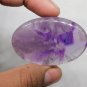 1 Pcs. Of Natural Trapiche Amethyst Oval Cabochon 52x33mm loose gemstone for jewelry
