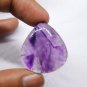 1 Pcs. Of Natural Trapiche Amethyst Pear Cabochon 30x28mm loose gemstone for jewelry