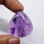1 Pcs. Of Natural Trapiche Amethyst Pear Cabochon 30x28mm loose gemstone for jewelry