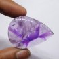 1 Pcs. Of Natural Trapiche Amethyst Pear Cabochon 41x30mm loose gemstone for jewelry