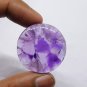 1 Pcs. Of Natural Trapiche Amethyst Round Cabochon 32mm loose gemstone for jewelry