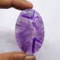 1 Pcs. Of Natural Trapiche Amethyst Oval Cabochon 54x34mm loose gemstone for jewelry
