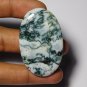 1 Pcs. Of Natural Tree Agate Oval Cabochon 47x30mm loose gemstone for jewelry