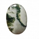1 Pcs. Of Natural Tree Agate Oval Cabochon 42x28mm loose gemstone for jewelry