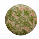 1 Pcs. Of Natural Unakite Round Cabachon 40mm loose gemstone for jewelry