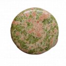 1 Pcs. Of Natural Unakite Round Cabachon 38mm loose gemstone for jewelry