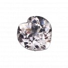 1 Pcs. Of Natural White Sapphire Heart Fine Step Cut 10x10mm loose gemstone for jewelry