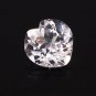 1 Pcs. Of Natural White Sapphire Heart Fine Step Cut 10x10mm loose gemstone for jewelry