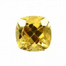 1 Pcs. Of Natural Yellow Sapphire Cushion Fine Step Cut 10x10mm loose gemstone for jewelry