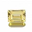 1 Pcs. Of Natural Yellow Sapphire Baguette Emerald Cut 12x8mm loose gemstone for jewelry