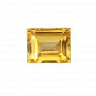 1 Pcs. Of Natural Yellow Sapphire Baguette Emerald Cut 9x7mm loose gemstone for jewelry