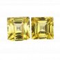 2 Pcs. Of Natural Yellow Sapphire  Square Princess Cut 10x10mm loose gemstone for jewelry