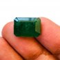 1 Pcs. Of Natural Zambian Green Emerald Cushion Fine Step Cut 15x11x8mm