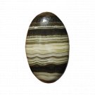 1 Pcs. Of Natural Zebra Onyx Oval Cabochon 41x24mm loose gemstone for jewelry