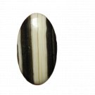 1 Pcs. Of Natural Zebra Onyx Oval Cabochon 47x24mm loose gemstone for jewelry