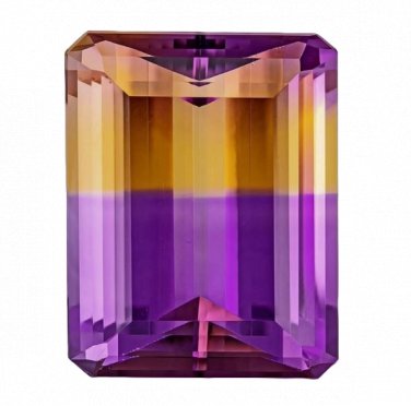 1 Pcs. Of Lab Created Ametrine Rectangle Radiant Cut 6x4mm loose gemstone for jewelry