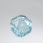1 Pcs. Of Lab Created Aquamarine Square Asscher Cut 4mm loose gemstone for jewelry