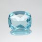 1 Pcs. Of Lab Created Aquamarine Cushion Fine Step Cut 6x4mm loose gemstone for jewelry
