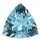 1 Pcs. Of Lab Created Aquamarine Trillon Brilliant Cut 4mm loose gemstone for jewelry