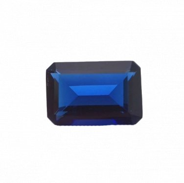 1 Pcs. Of Lab Created Blue sapphire Rectangle Radiant Cut 6x4mm loose gemstone for jewelry