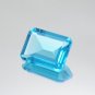 1 Pcs. Of Lab Created Blue topaz Rectangle Radiant Cut 6x4mm loose gemstone for jewelry
