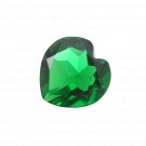 1 Pcs. Of Lab Created Emerald Heart Fine Step Cut 3mm loose gemstone for jewelry