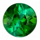 1 Pcs. Of Lab Created Green tourmaline Round Brilliant Cut 3mm loose gemstone for jewelry