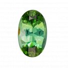 1 Pcs. Of Lab Created Green tourmaline Oval Fine Step Cut 6x4mm loose gemstone for jewelry