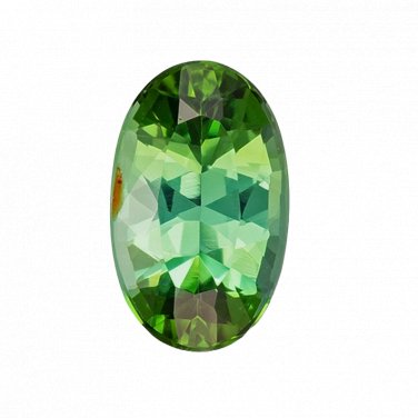 1 Pcs. Of Lab Created Green tourmaline Oval Fine Step Cut 6x4mm loose gemstone for jewelry