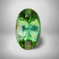 1 Pcs. Of Lab Created Green tourmaline Oval Fine Step Cut 6x4mm loose gemstone for jewelry