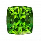 1 Pcs. Of Lab Created Green tourmaline Cushion Fine Step Cut 3mm loose gemstone for jewelry