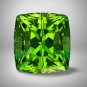 1 Pcs. Of Lab Created Green tourmaline Cushion Fine Step Cut 3mm loose gemstone for jewelry