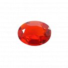 1 Pcs. Of Lab Created Orange sapphire Oval Fine Step Cut 6x4mm loose gemstone for jewelry