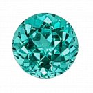 1 Pcs. Of Lab Created Paraiba tourmaline Round Brilliant Cut 3mm loose gemstone for jewelry