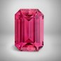 1 Pcs. Of Lab Created Pink tourmaline Rectangle Radiant Cut 6x4mm loose gemstone for jewelry