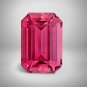 1 Pcs. Of Lab Created Pink tourmaline Rectangle Radiant Cut 6x4mm loose gemstone for jewelry