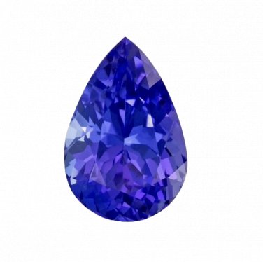 1 Pcs. Of Lab Created Tanzanite Pear Fine Step Cut 6x4mm loose gemstone for jewelry