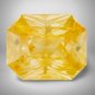 1 Pcs. Of Lab Created Yellow sapphire Rectangle Radiant Cut 6x4mm loose gemstone for jewelry