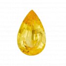1 Pcs. Of Lab Created Yellow sapphire Pear Fine Step Cut 6x4mm loose gemstone for jewelry
