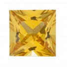 1 Pcs. Of Lab Created Yellow sapphire Square Princess Cut 3mm loose gemstone for jewelry