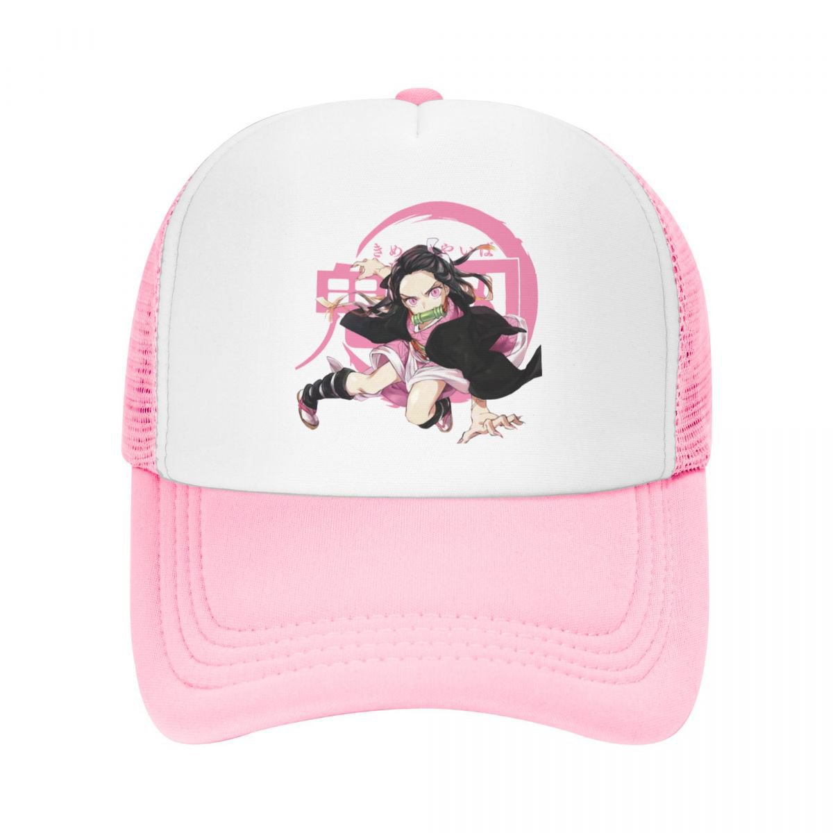 Kimetsu No Yaiba Nezuko Kamado Trucker Hat Demon Slayer Anime Baseball ...