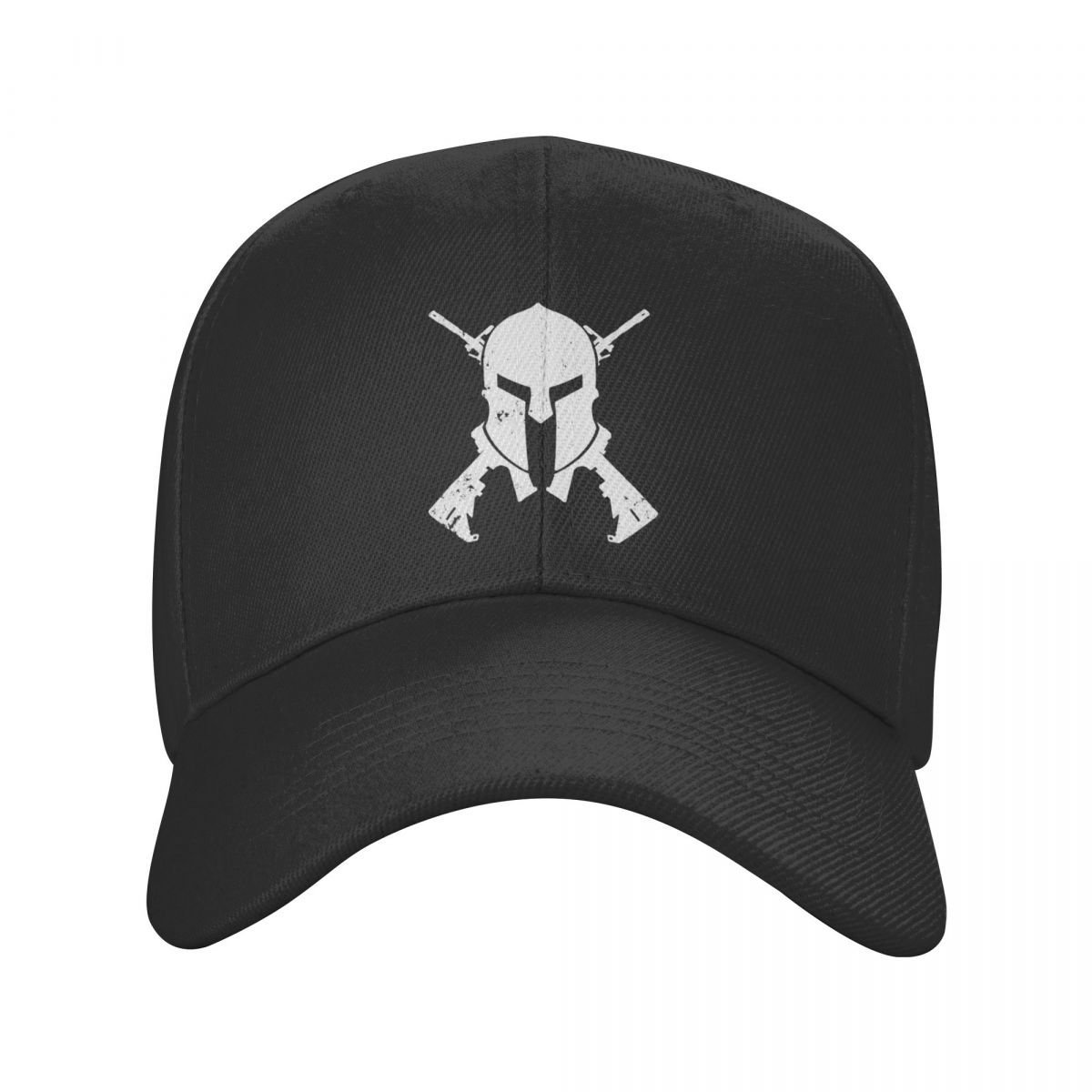 Spartan Helmet With Crossed Rifles Baseball Cap Dad Hat Snapback Caps