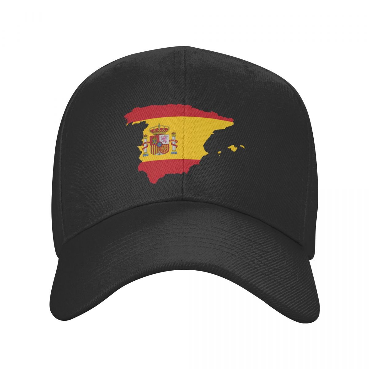 Spain Flag Map Baseball Cap Spanish Patriotic Dad Hat Outdoor Snapback Caps