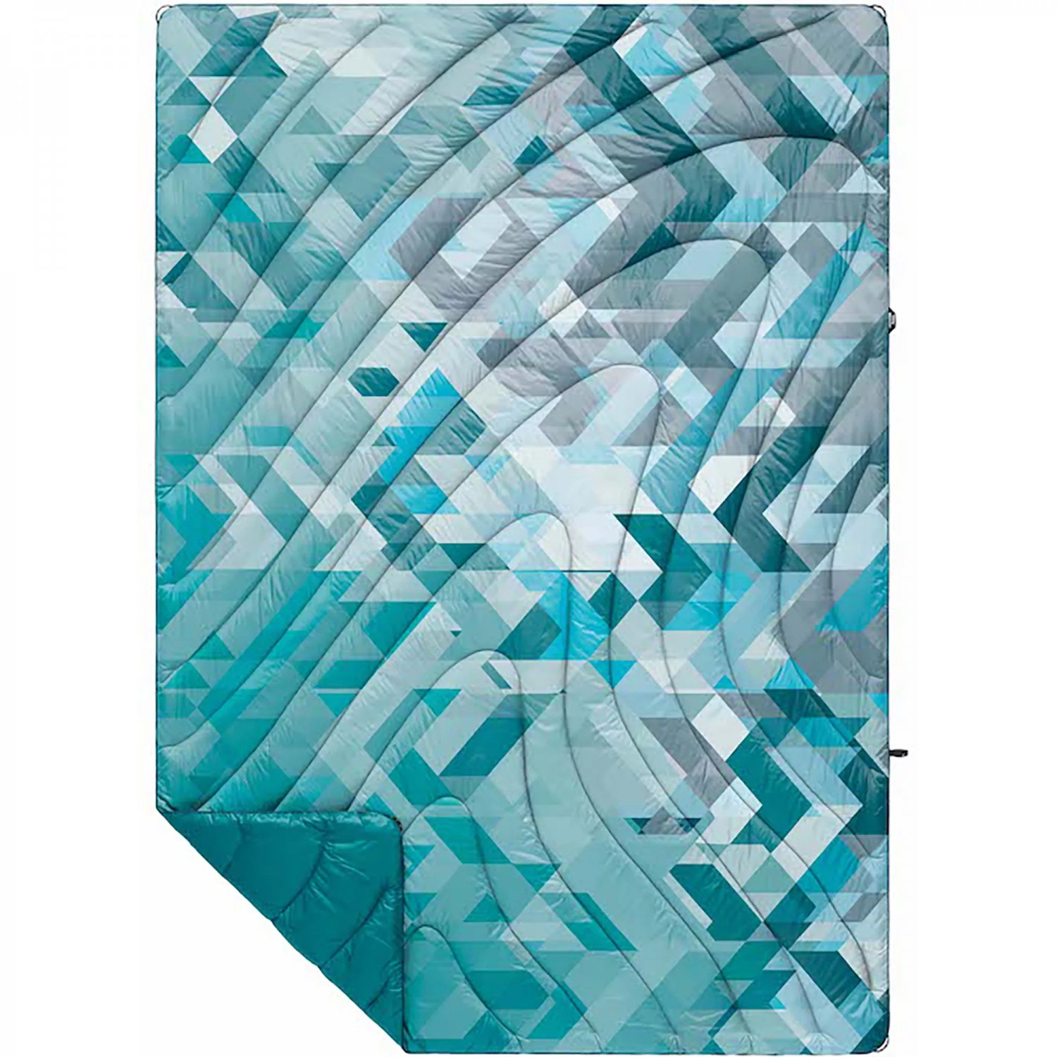 Rumpl Original Puffy Blanket Print, Color Geo Blue